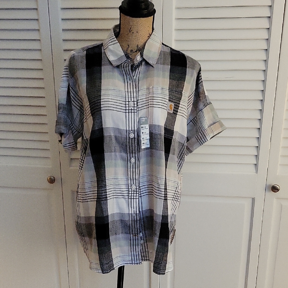 Carhartt Plaid Button Down Shirt - M NWT